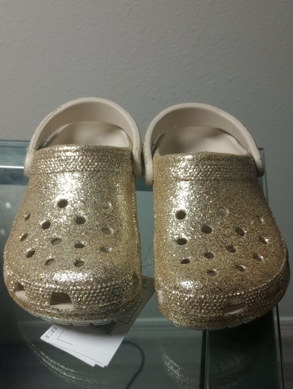 CROCS Glitter Clogs in Gold